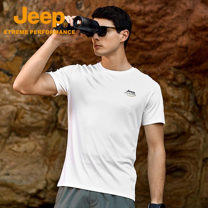 Jeep Men's Round Neck Short-Sleeve Casual T-Shirt P520945010