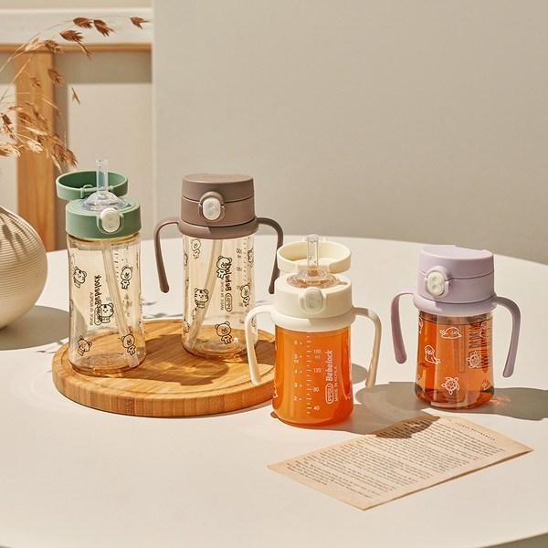 Beberac Aiwa PPSU One-touch Straw Cup 270ml, 1 Piece, Chocolate