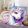 1 шт. единорог цветы Мягкое теплое плед одеяло для сна для дивана кресла офиса кровати кемпинга путешествий, Удобное