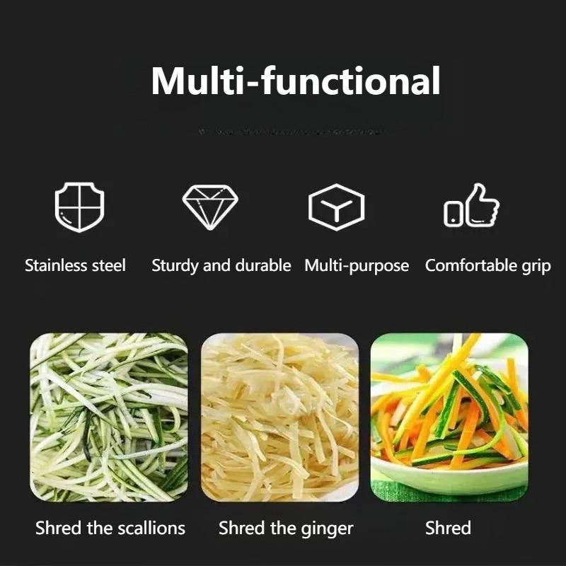 Stainless Steel Shred Silk The Knife Vegetable Garlic Cutter Food Speedy Chopper Green Onion Cutter Portable Kitchen Tool