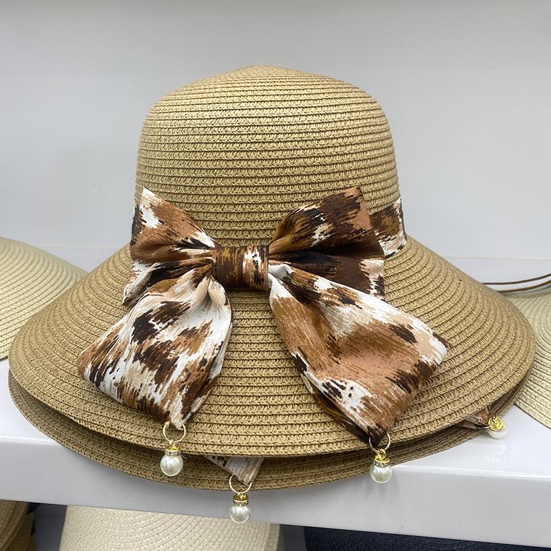 Соломенная шляпа Женская Летняя шляпа для отпуска Пляжная шляпа Солнечная шляпа Солнечная шляпа