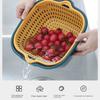 Stackable Vegetable Washing Basket Double-Layer Fruit Basin Practical Drain Basket  Kitchen
