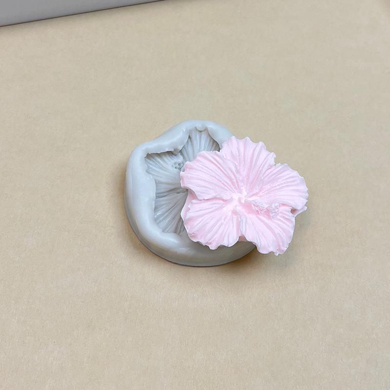 Hibiscus Cake Decoration Silicone Mold for Fondant & Chocolate