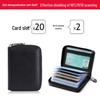 Anti-Demagnetization Zipper Wallet: Unisex Compact Card Sleeve with Multiple Card Slots, Bank ID Holder, Large Capacity, and Driver's License Pocket