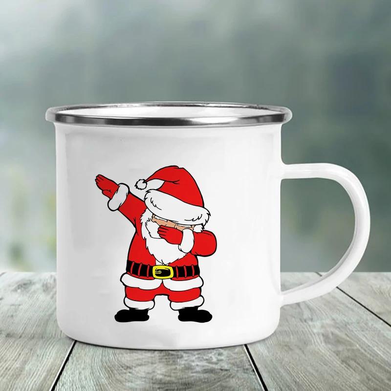 Лучший друг Печать Креативный Ретро Чай Сок Молоко Эмалированная Чашка Кофейная Кружка Вино Напитки Чашки Кемпинг Подогреваемая Посуда Для Питья Кружки Лучшие Подарки