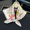 100% Natural Silk Square Scarf Women Bandana Mulberry Scarves Female Summer High Quality Headkerchief Shawl Wrap Hijab Beach