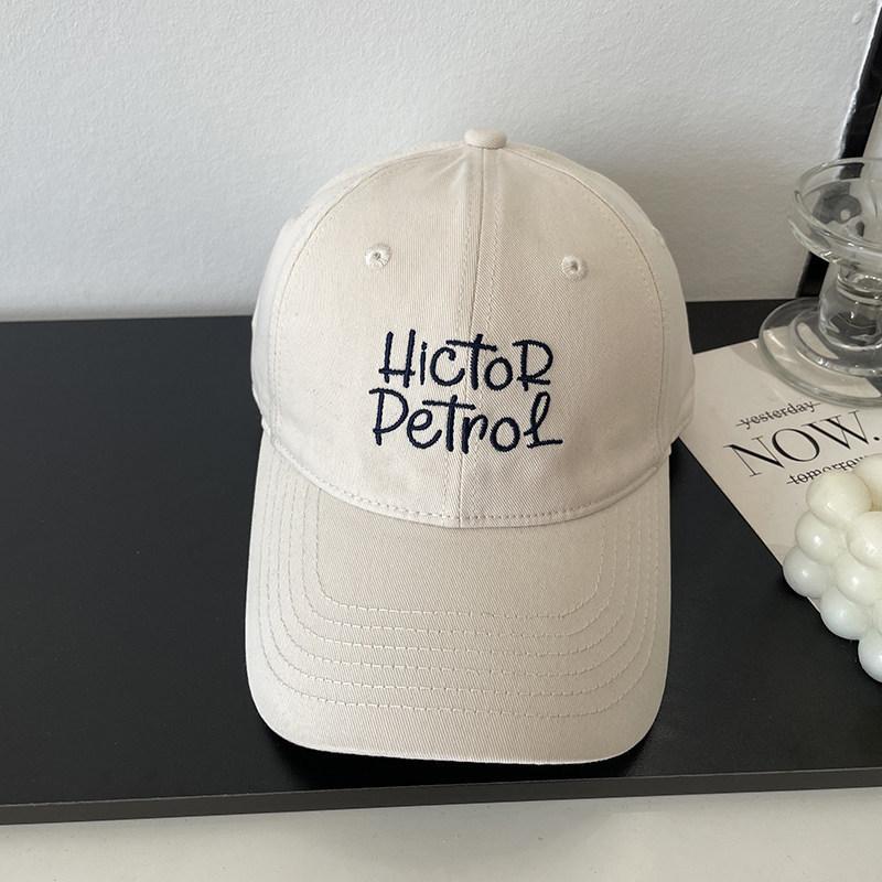 Hictor Letter Embroidery Soft Top Baseball Cap Children Spring Fashion Casual Versatile Trend Out Of The Street Cap Men