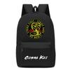 Kids Lightweight School Backpack Martial Arts Training Breathable Dual-Strap Bag With Geometric Print Unisex Design