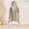 Women Plus Size Hooded Long Sleeve Printed High Low Top Fitted Pants Two Piece Set