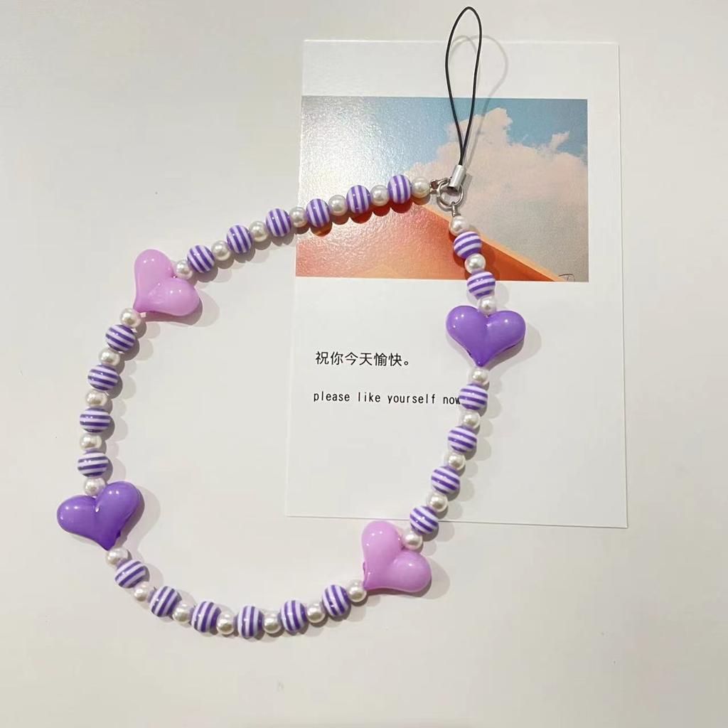 Любовь бисером цепочка для мобильного телефона чехол для мобильного телефона ремешок подвеска подвесной орнамент