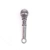 10Pcs Dollhouse Diy Accessories Retro Zinc Alloy Music Microphone Pendant