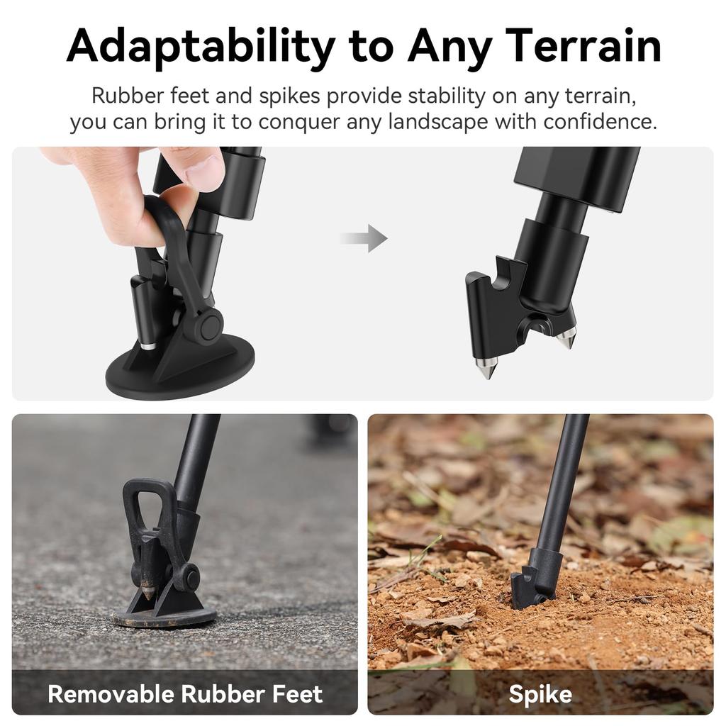 Комплект штатива Ulanzi VideoFast Heavy Duty T048 из алюминиевого сплава с жидкостной головкой и