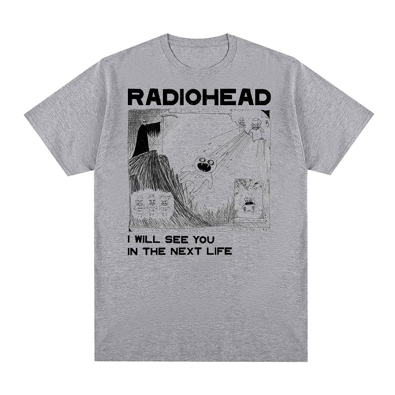 Radiohead Винтажная футболка Рок-группа Футболки Одежда Хлопок Унисекс Футболка Новая ФУТБОЛКА Женские топы