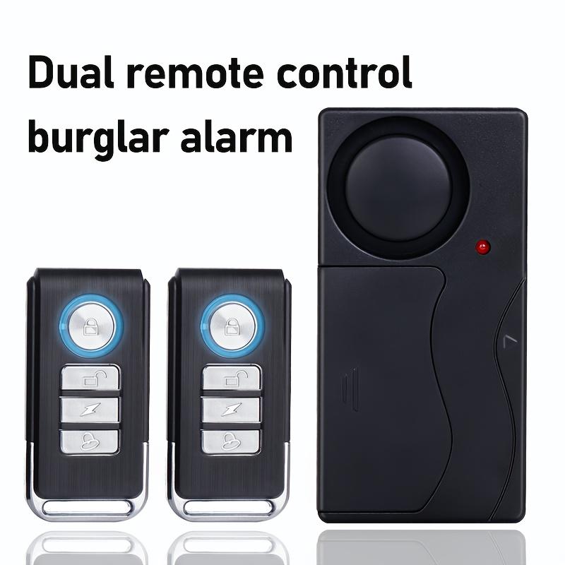 YNF 110dB Vibration Anti-Theft Alarm, 10 Sensitivity Levels, Wireless Remote Alarm for Motorcycle Car E-Bike