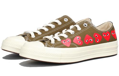 Converse Comme des Garçons Play x Converse Chuck 70 Низкие 'Multi Heart' 162976C