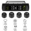 Tyre Temperature Monitor Universal Auto Security Alarm Systems Car Tire Pressure Monitoring System USB / Solar TPMS 0-6Bar