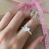 Korean Version Plain Ring Irregular 925 Sterling Silver Versatile Ring Women's Niche Ins Style Design Non-fading Combination Ring