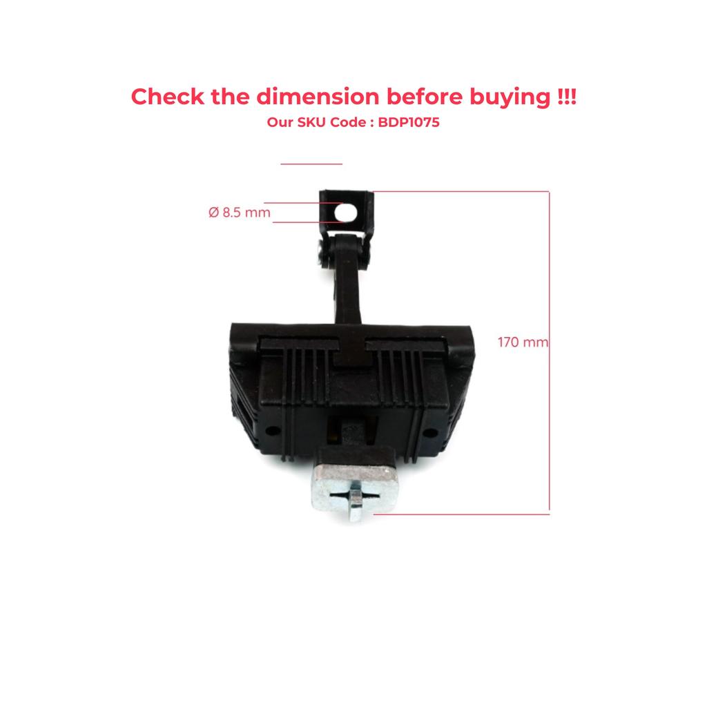 EDP1075-1 2 Pieces Left AND Right Door Hinge Brake Stop Check Strap Limiter Lever Arm for BMW 3 E46 Coupe Convertible 2000-2006 Facelift 51217141024
