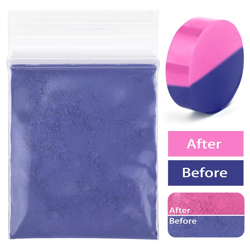 Warm Variable Powder Resin Pigment Crystal Glue DIY Craft Dyes 31℃ Discoloration For UV Epoxy Resin Jewelry Making Accessories