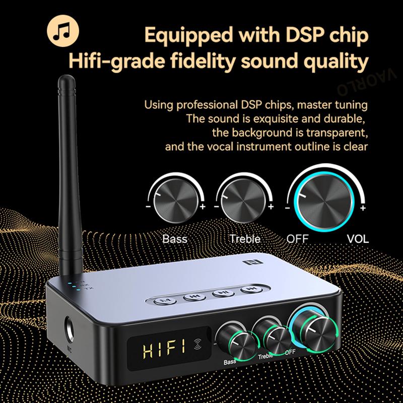 M9/M9Pro Bluetooth аудио приемник передатчик DSP беспроводной адаптер NFC/AUX/RCA/USB U-диск/TF/6.5 микрофон караоке/коаксиальный/FM радио