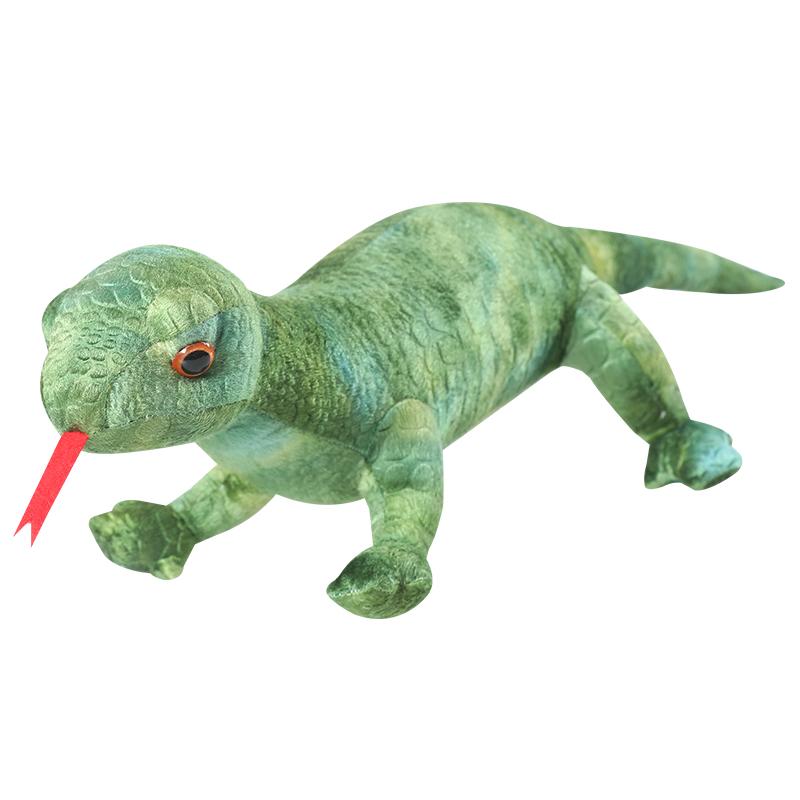 non-toxic Lifelike Green / Brown Lizard Cute Lizard Plush Toys Simulation Animal Stuffed Doll BirthdayGifts