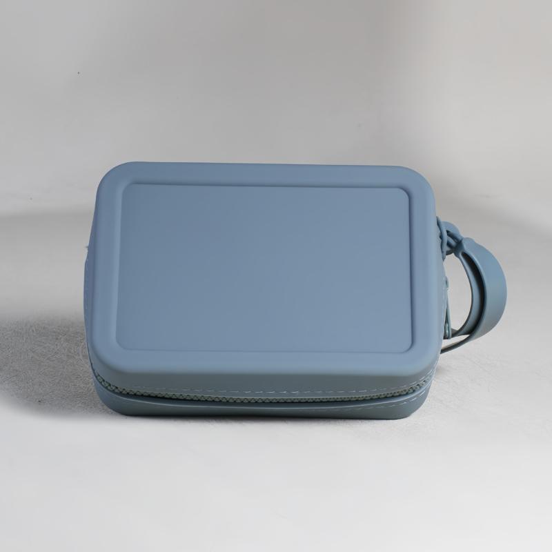 Квадратный силиконовый чехол для хранения косметических средств для губной помады, дорожный держатель для кистей для макияжа, портативный органайзер для мелочей