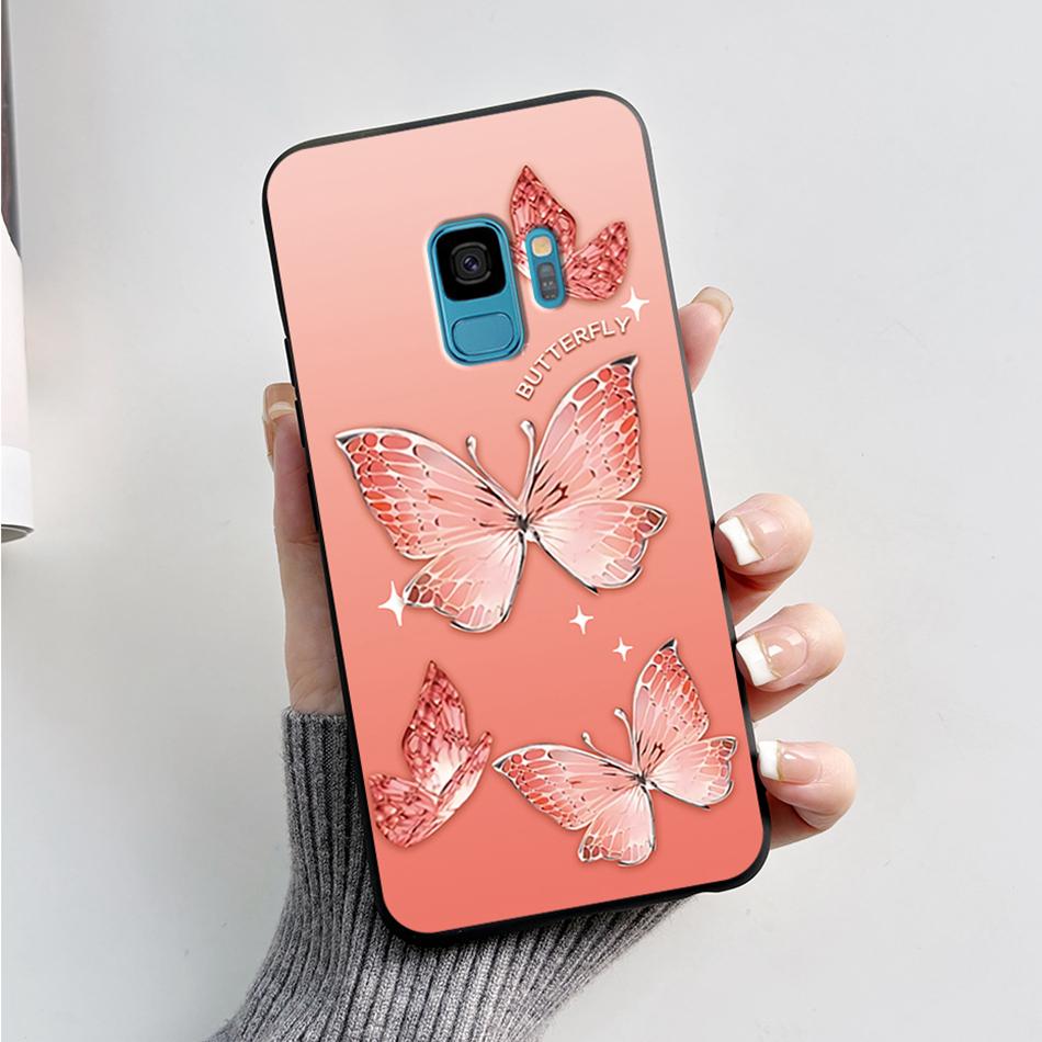 Case For Samsung Galaxy S9 S 9 Plus Phone Cover Cute Cat Cartoon Bear Frog Soft TPU Coque For Samsung S9 Bumper S9+ S9PLUS Funda