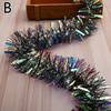 2m Glitter Christmas Tinsel Wire Garland Christmas Tree Decoration Metallic Wire Ribbon Hanging New Year Xmas Navidad Home Decor AVE