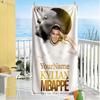 Mbappe Customized Name Beach Towel Quick-Dry Soft Microfiber For Beach Bathroom Outdoor Swimming Pool Camping Picnic Yoga Diving Vacation Accessories