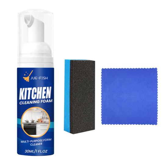 30 мл чистящее средство для кухни с губкой, многофункциональная кухонная раковина, кухонная посуда, спрей для удаления жирных пятен, спрей, моющее средство
