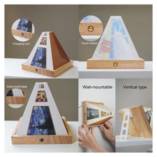 Naked Eye 3D Vision Night Light LED Illusion Atmosphere Light Классическое искусство