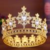 Luxury Baroque Queen Tiaras Sparkling Wedding Head Wear European Style Women Hair Hoop  Birthday