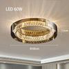 Nordic Crystal Ceiling Light Living Room Bedroom Luxury Chandelier Minimalist Pendant Light Home Decoration Furniture Appliances
