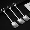 3 Pcs/Lot Iron Catalpa Spoon Thickened Stainless Steel Creative Eating Watermelon Artifact Shovel Spoon Iron Catalpa Spoon Dessert Ice Cream
