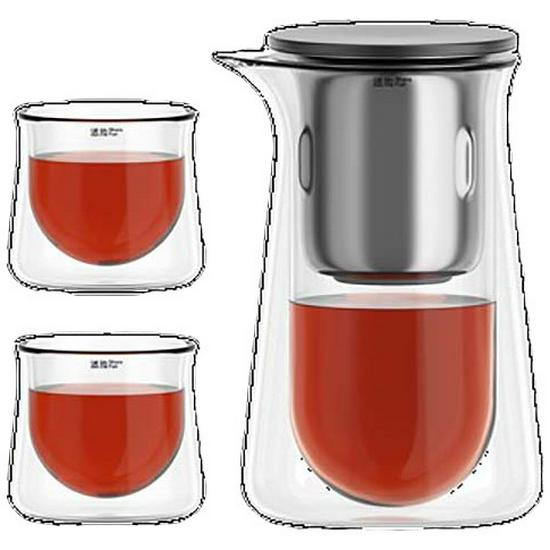 Magnetic Floating Cup with One-Button Tea Water Separator – Press-Type Lazy Person Tea Infuser