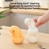 Cartoon Duck Kitchen Cleaning Brush with Replaceable Fiber Ball