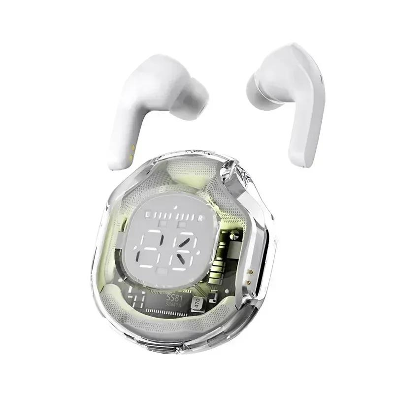 T8 TWS беспроводная Bluetooth-гарнитура, наушники-вкладыши, прозрачные наушники с электронным шумоподавлением, светодиодный цифровой дисплей, стереозвук, наушники для Xiaomi