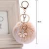 Высококачественный брелок для ключей для женщин, сумка, танцующий ангел, пушистый помпон, брелок, популярный балерина, девушка, брелки, ювелирные изделия, подвеска для автомобиля, аксессуары