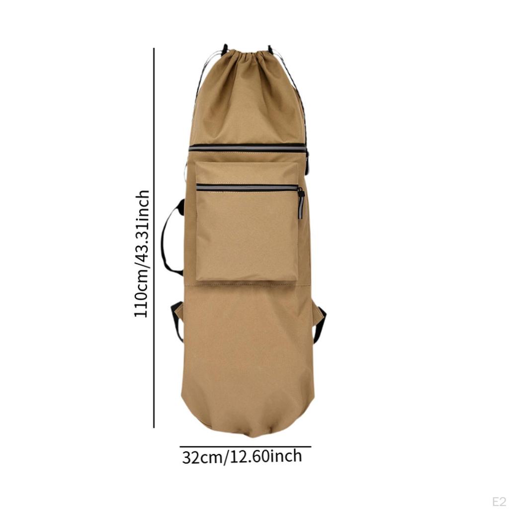 Рюкзак для скейтборда, износостойкая, легкая, с регулируемым ремнем, складная