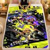 Flannel BlanketSplatoon Warm Soft Throw Blanket for Indoor Sofa Bed Living Room Use