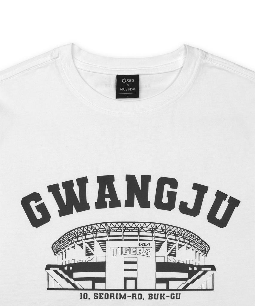 Hangugyaguwiwonhoe Mss X Kbo Ballpark Футболка с коротким рукавом Белая [Кванджу Киа Тайгерс]