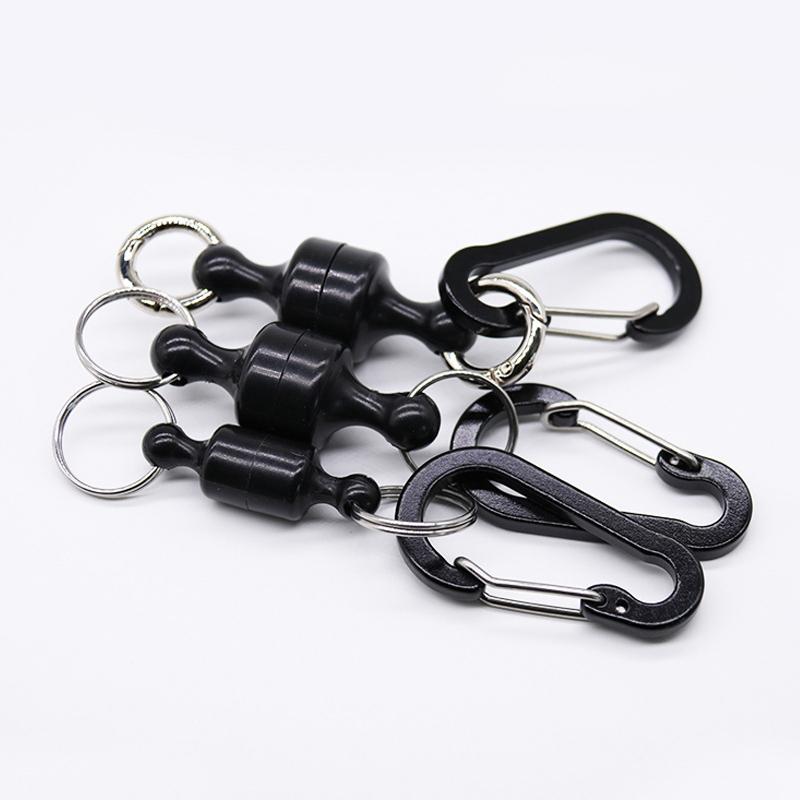 Портативный стальной рыболовный MRC крепкий магнитный быстросъемный держатель для сети с рыболовной катушкой шнур алюминиевый карабин