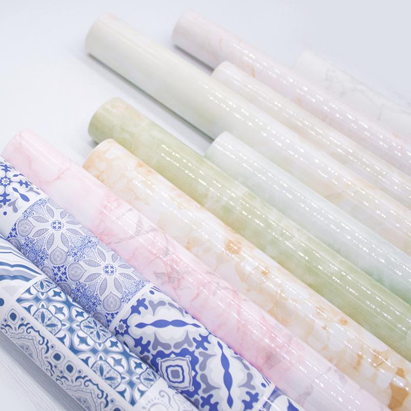 Водонепроницаемая ПВХ Мраморная Кухонная Пленка - Маслостойкая Самоклеящаяся Защитная Пленка для Плитки, Варочных Панелей, Столов и Шкафов