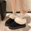 Fashion New 2024 Snow Boots Women's Thermal Plush Lined Furry Versatile Suede Low Cut Ankle Boots Round Toe  Warm School Winter Boots