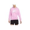 Nike Спортивная одежда Essential Logo Print Solid Color Knit Pullover Hoodie Women Hoodies Pink BV4127-680