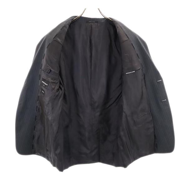 Emporio Armani Сделано в Италии шерстяной пиджак в полоску серый мужской б/у