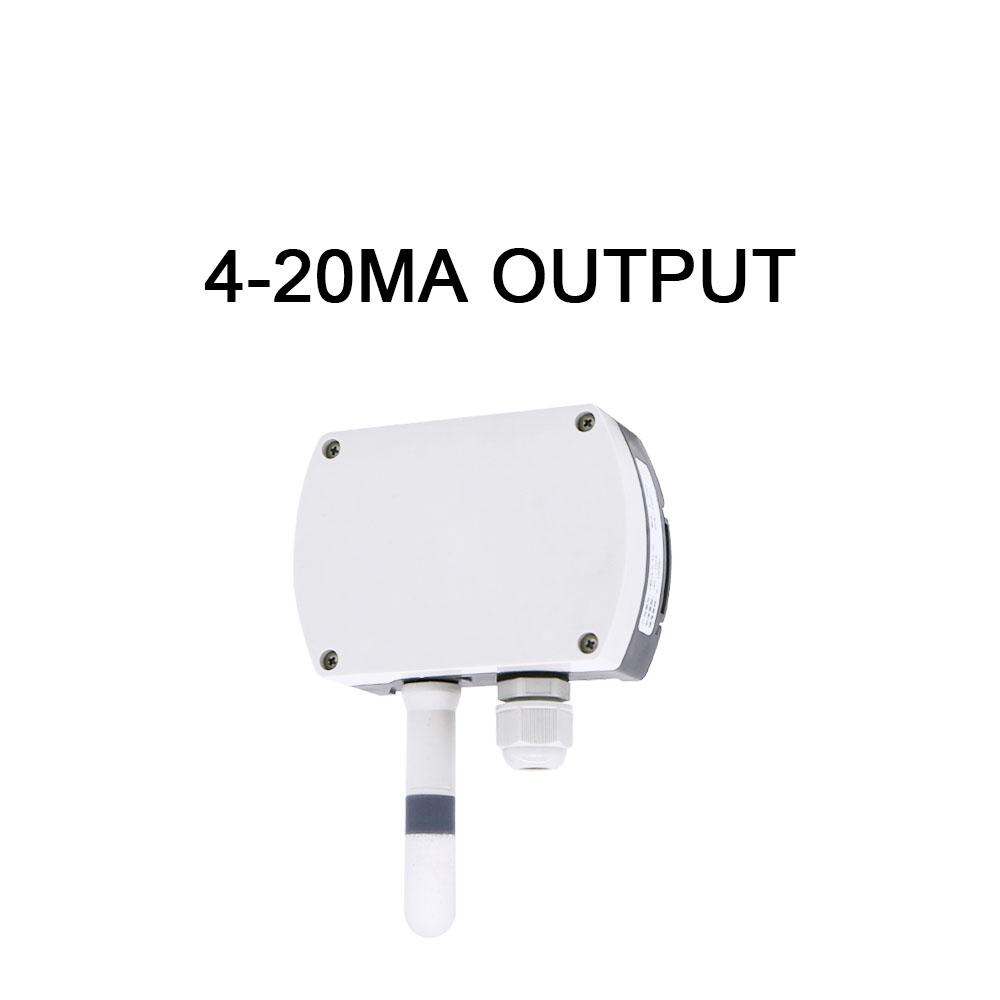 4-20mA RS485 Modbus wall-mounted temperature and humidity transmitter Sensor with display track installation