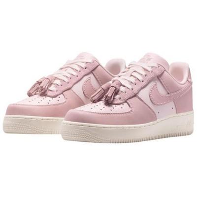Женские кроссовки Air Force 1 Low Pink Oxford с кисточками - IB4654-661