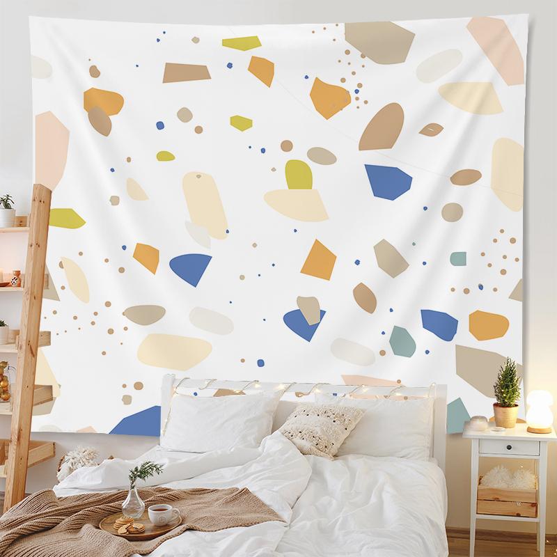 Богемный гобелен комната арт-деко фон ткань абстрактные геометрические лицо листья гобелен домашний декор