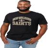 Футболка FOCO New Orleans Saints с арочным логотипом, черная, размер M